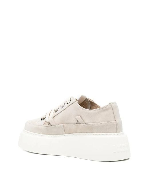 Inuikii White Matilda Lace-Up Sneakers