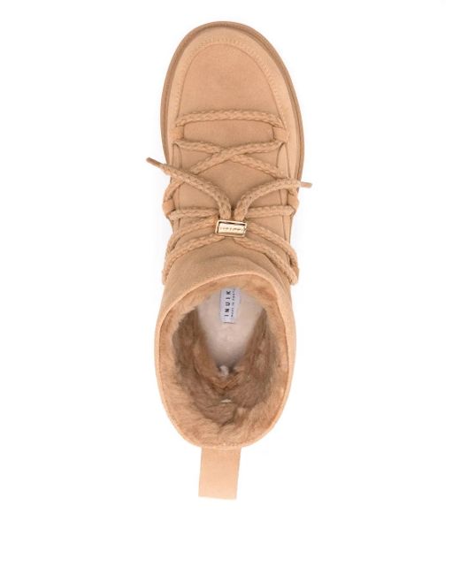 Bottes En Daim À Plateforme Inuikii en coloris Natural