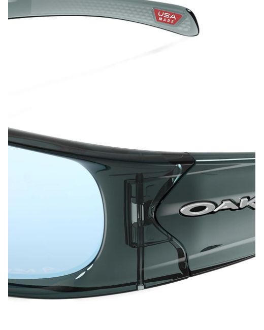 Oakley Blue Rectangle-Frame Sunglasses