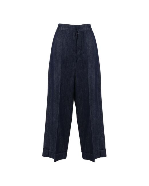 Max Mara Blue High-Waisted Jeans