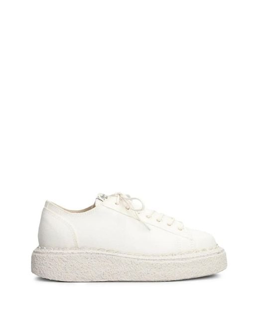 Maison Mihara Yasuhiro White Baskets Mark À Plateforme for men