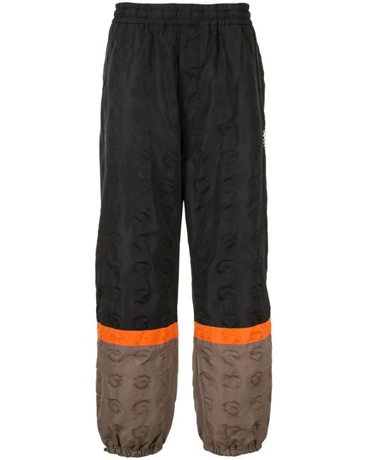 Undercover Black Colour-Block Track Pants for men