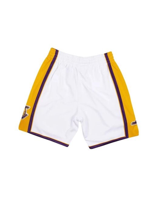 Mitchell & Ness White "Nba La Lakers 2009" Authentic Shorts for men