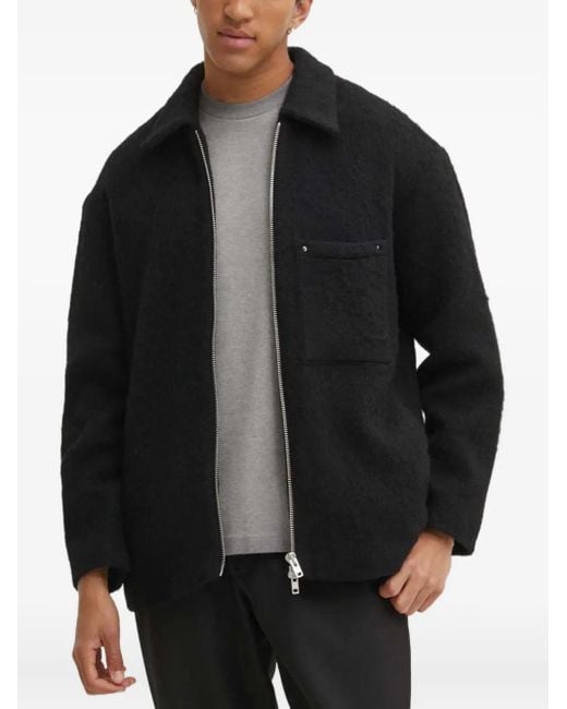 Won Hundred Black Zip-Fastening Jacket for men