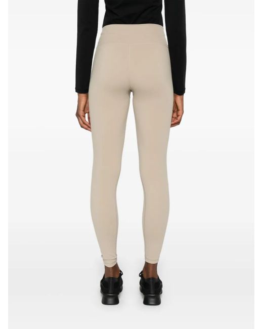 Sporty & Rich Natural Sr Logo-Print Performance Leggings