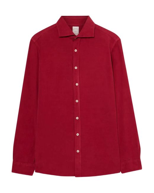 Brooks Brothers Red Slim Fit Cotton Corduroy Shirt With Spread Collar for men