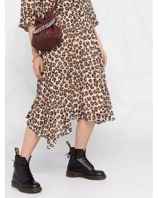 Liu Jo Multicolor Leopard Print Asymmetric Dress