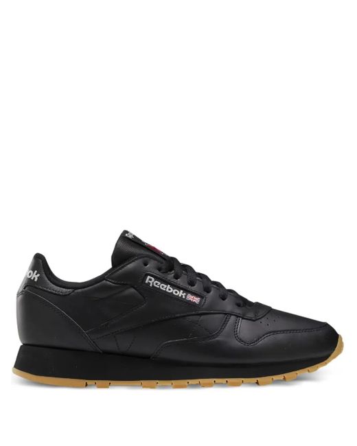 Reebok Black Leather Sneakers