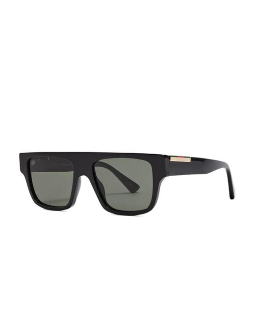 Gucci Black Square-Frame Sunglasses for men