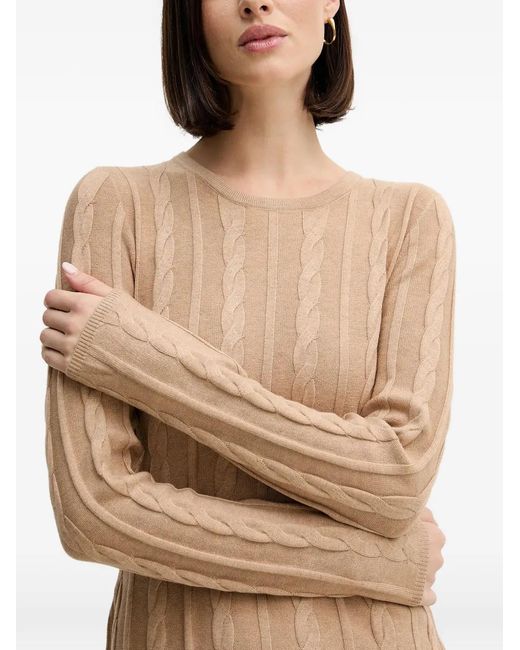 Pedro Del Hierro Madrid Natural Cable-Knit Modo Dress