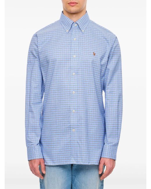 メンズ Polo Ralph Lauren チェック シャツ Blue