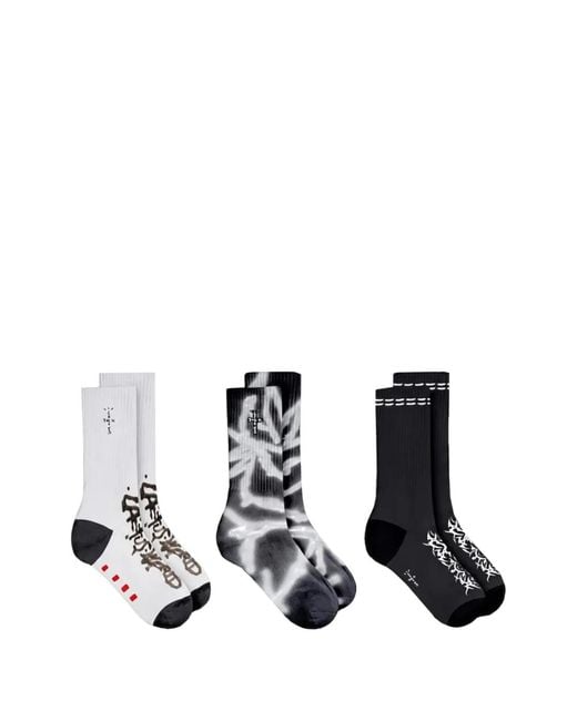 Travis Scott White Cactus World Socks (Set Of Three)