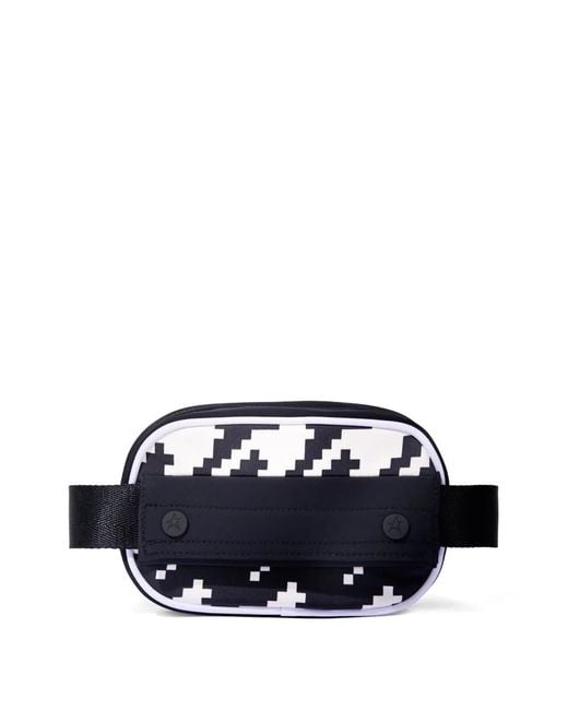 Perfect Moment Blue Houndstooth-Pattern Belt Bag