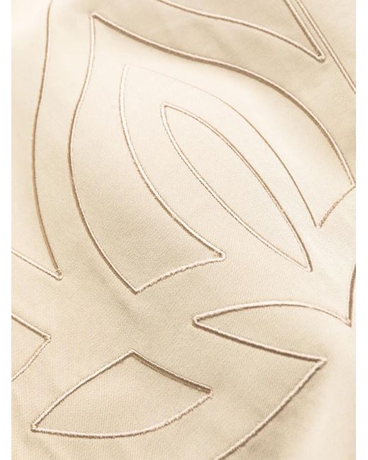 McQueen Natural Cocoon-Sleeved Belted Trench Coat