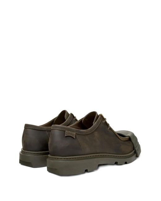 Camper Brown Junction Lace-Up Rubber-Toe Cap Shoes for men