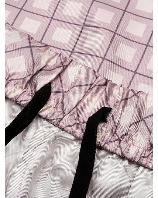 John Elliott Pink Printed Silk Shorts for men