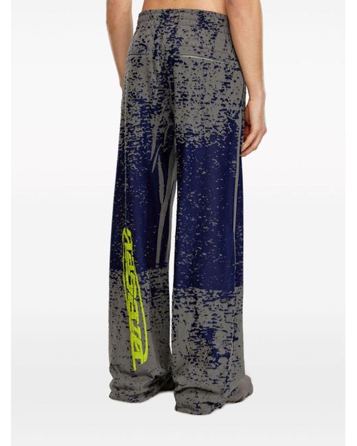 DIESEL Blue P-soleo-pock Track Pants for men