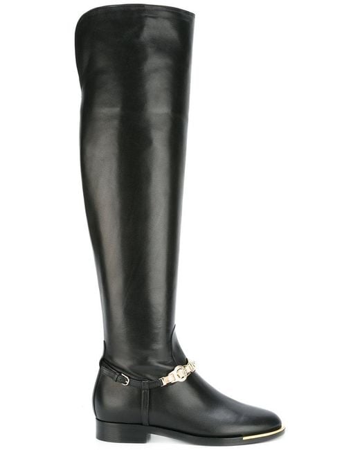 versace tall boots