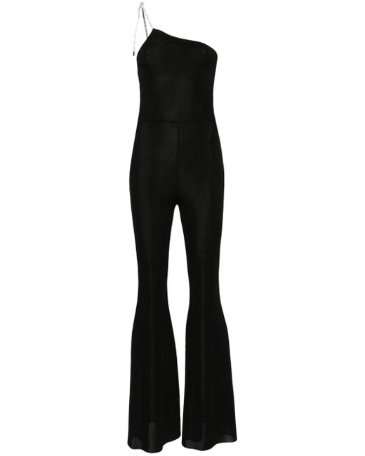 Alexandre Vauthier Black Crystal-embellished Jumpsuit