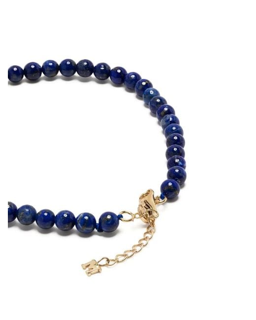 Pulsera con cuentas de lapislázuli Mateo de hombre de color Black