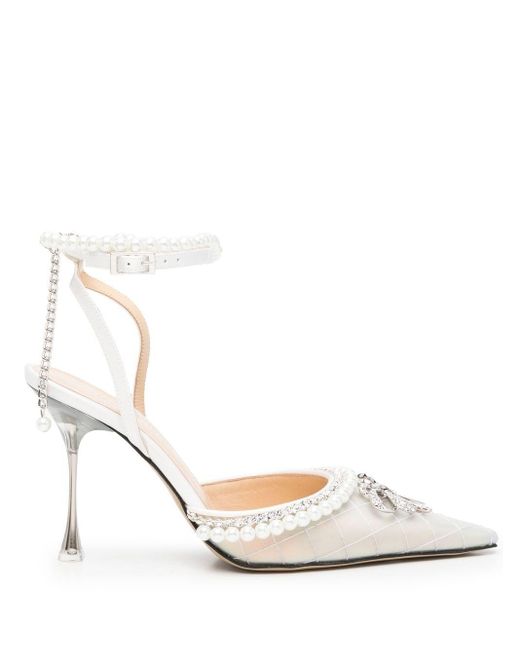 mach and mach bow heels white