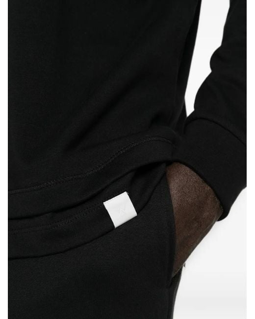Woc Black Layered Long-Sleeve T-Shirt for men