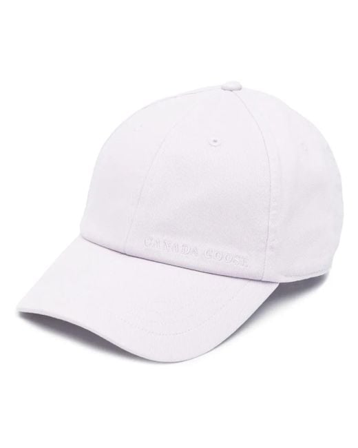 Canada Goose White Logo-Embroidered Cotton Cap