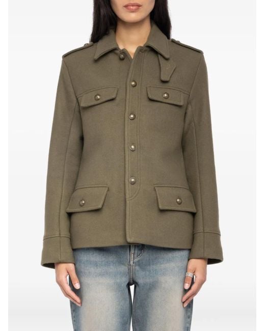 Chaqueta con bolsillos militares Zadig & Voltaire de color Green