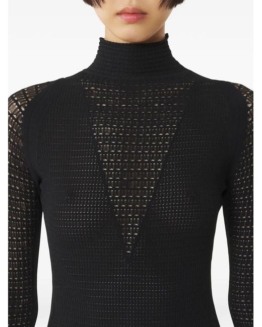 Lanvin Blue Turtleneck Long-Sleeved Sweater