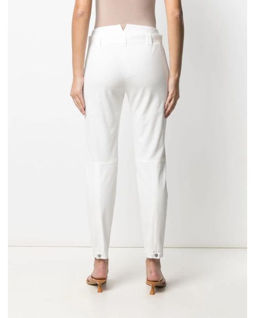 Rag & Bone White Abby Cotton-Blend Trousers