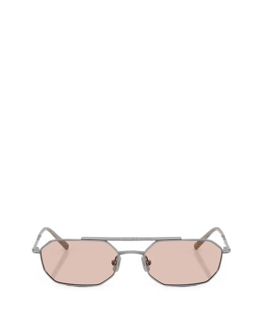 Brunello Cucinelli Pink Tyler Geometric-Frame Sunglasses
