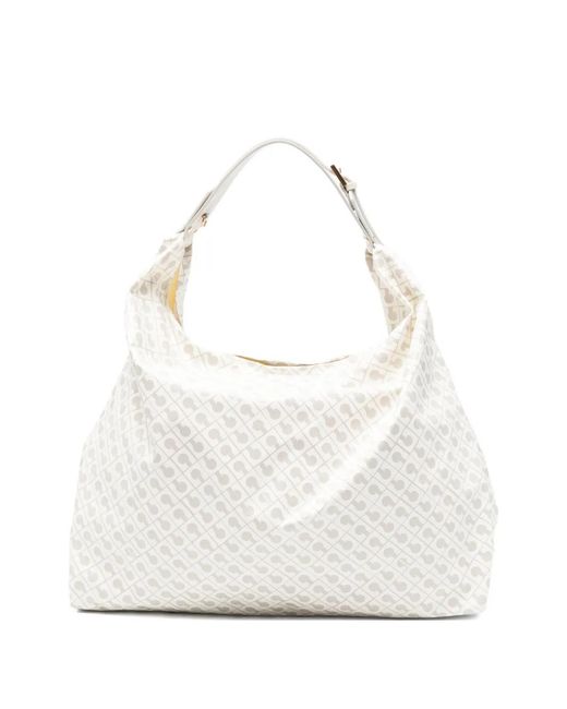 Gherardini White Monogram Shoulder Bag