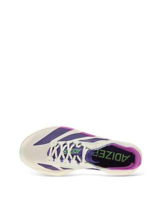 Adidas Purple Adizero Adios Pro 4 Stripe Sneakers for men