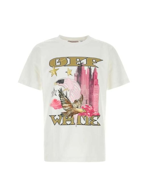 Off-White c/o Virgil Abloh White Graphic-Print T-Shirt for men