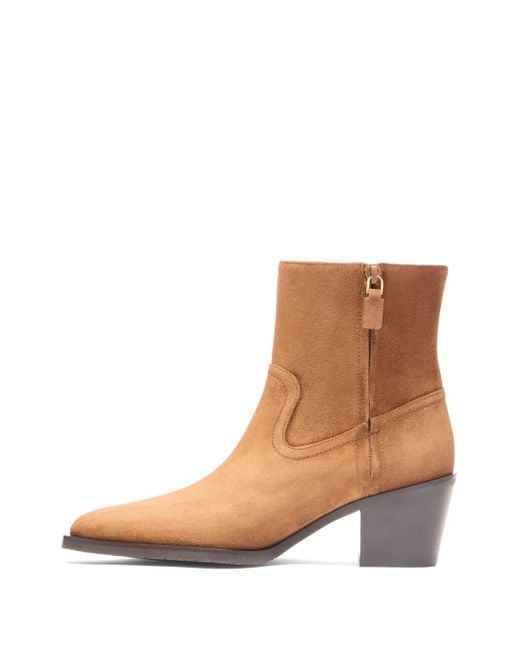 Stuart Weitzman Brown 64Mm Tate Boots