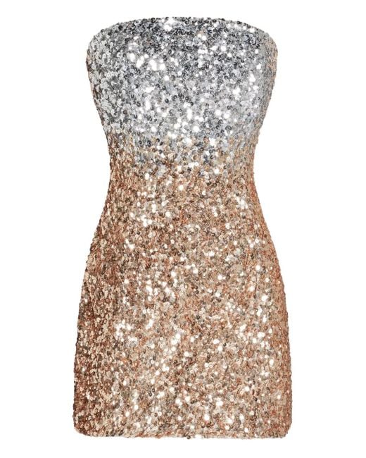 retroféte Gray Two-Tone Mini Dress