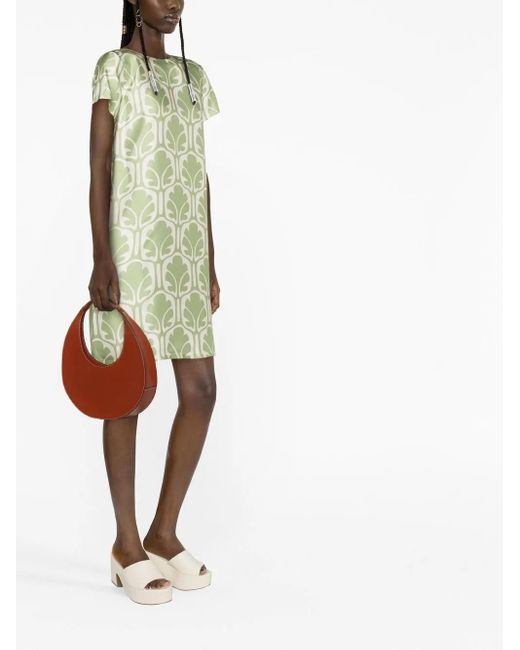 LaDoubleJ Green Mini Swing Shift Dress