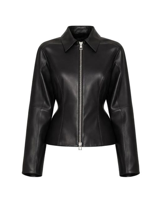 The Sei Black Veste À Fermeture Zippée