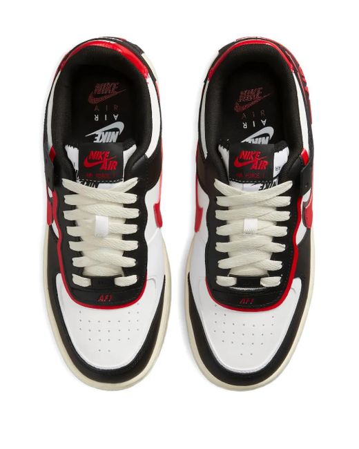 Zapatillas Air Force 1 Shadow DR7883-102 "University Red" Nike de color Black