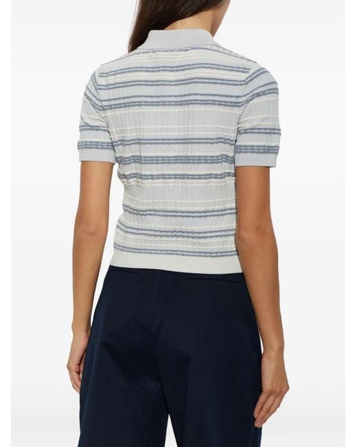 Rag & Bone Gray Striped Short-Sleeve Cardigan