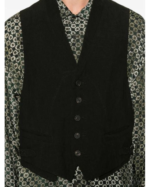 Chaleco Con Cierre De Botones Ziggy Chen de hombre de color Black