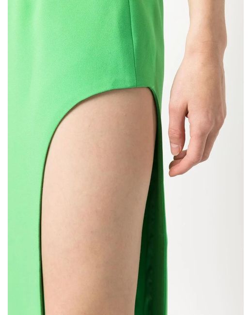 GIUSEPPE DI MORABITO Green High-Waisted Side-Slit Skirt
