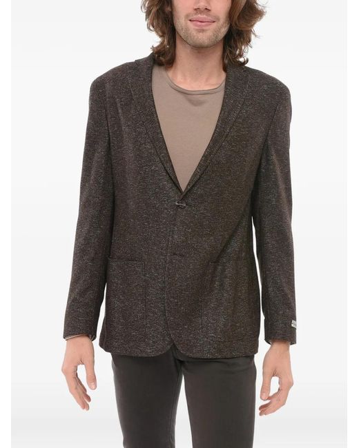 Corneliani Gray Nino Danieli Patch-Pocket Blazer for men
