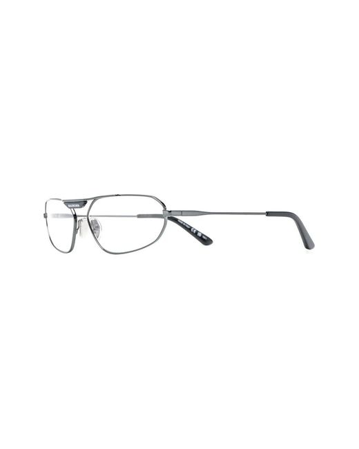 Balenciaga Brown Rectangle-Frame Glasses for men