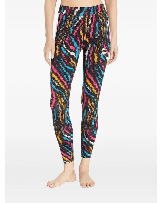 PUMA Blue Zebra Printed Leggings