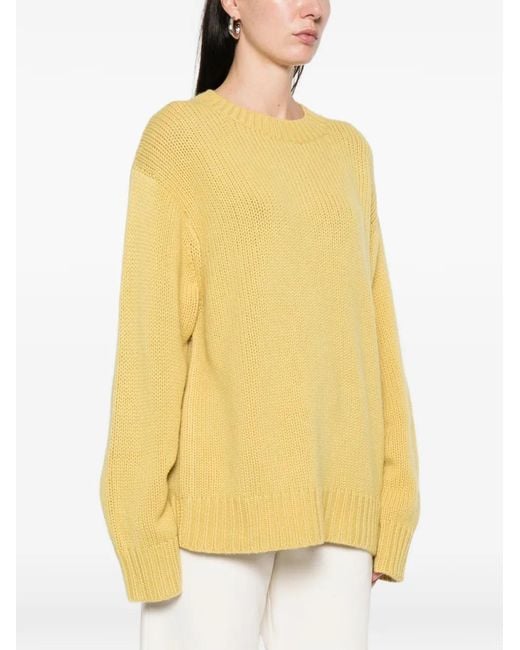 LeKasha Yellow Ribbed Sweater