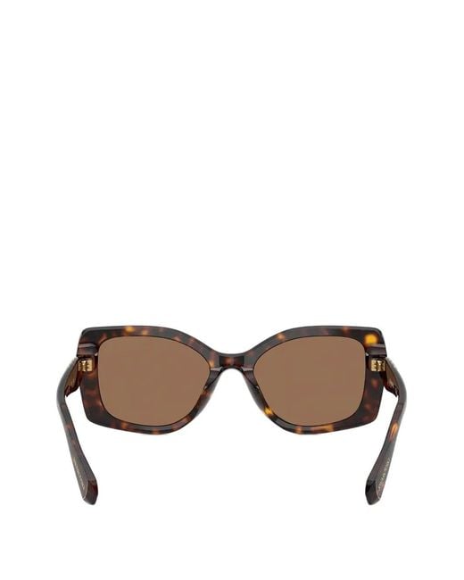 Swarovski Brown Crystal-Embellished Tortoiseshell-Effect Sunglasses