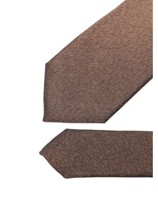 Corneliani White Pointed Tie for men