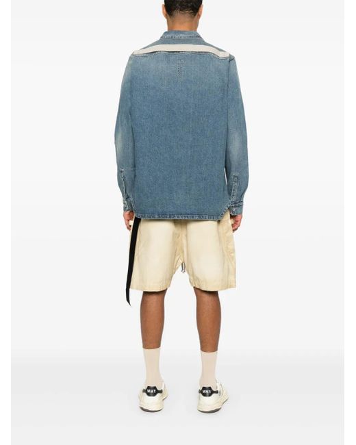 Giacca Denim di Rick Owens in Blue da Uomo