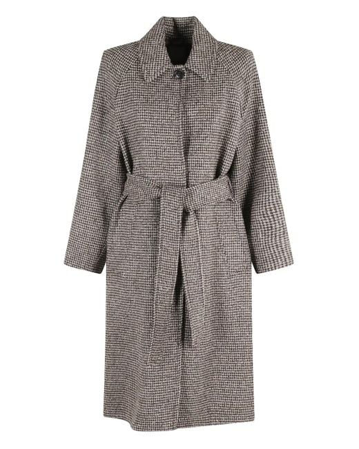 Kiltie Jas Met Pied-De-Poule Print in het Gray